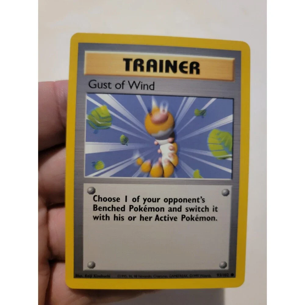 Pokemon TCG Card Vintage 1999 WOTC Game Freak Nintendo Trainer Gust Of Wind
